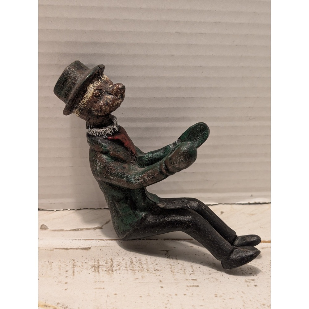 Antique Cast Iron Toy Driver Coachman Figure